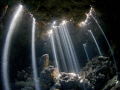   spectacular natural light show caves Jackfish Alley made memorable dive. dive  